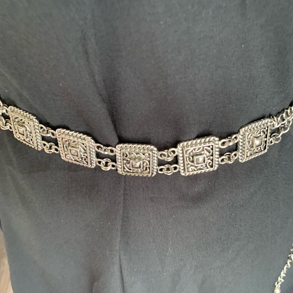 Silver belt. Solid piece with clasp. - Picture 9 of 11
